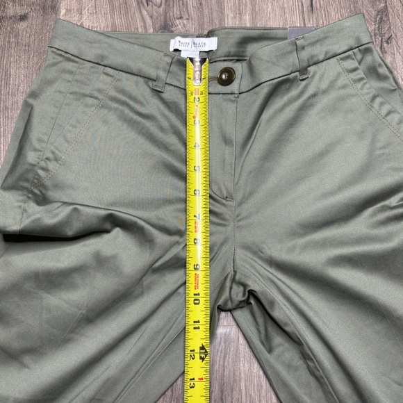 NWT White House Black Market Dried Thyme Rolled Cuff Slim Chino Pants Size 2 - Picture 5 of 12